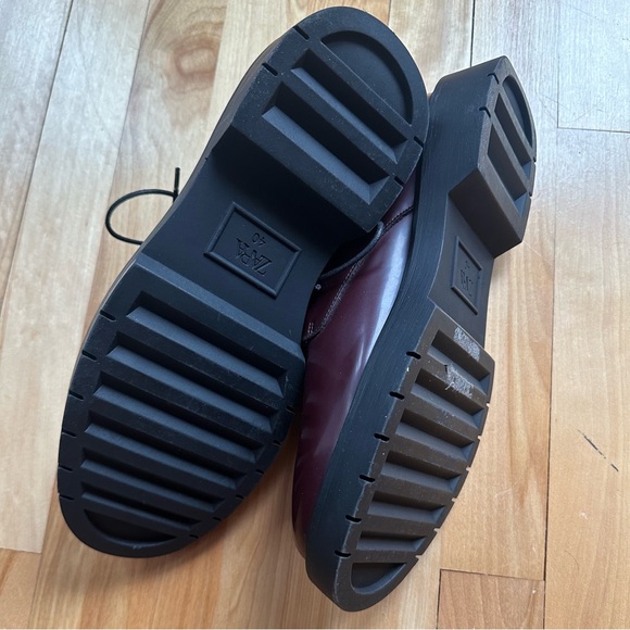 ZARA | Burgundy Patent Shoes - Picture 4 of 5